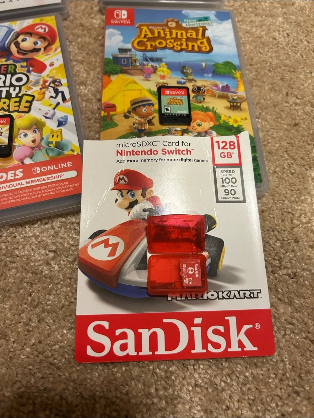 Nintendo Switch OLED White Console Bundle with Pink & Green Joy‑Con Accessories
